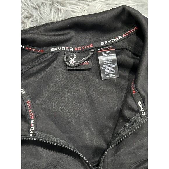 SPYDER Active Black Full Zip Breathable Jacket Moisture Wicking Size XX-Large - Picture 3 of 4